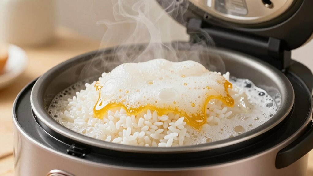 use oil to prevent overflow