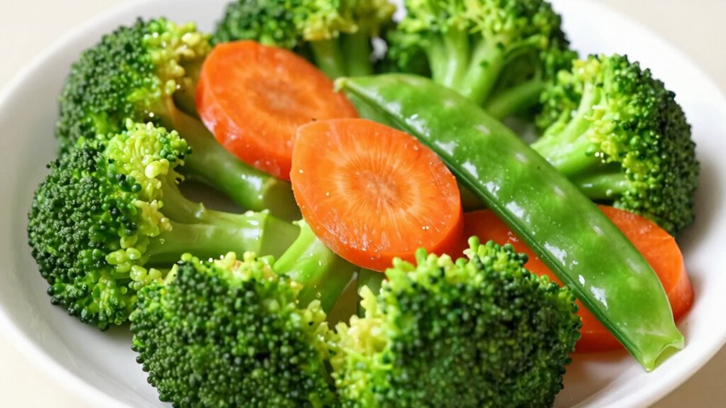 vibrant colorful vegetable presentation