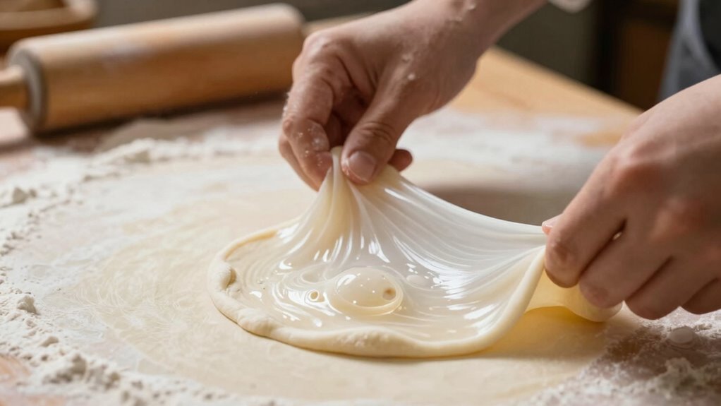 visual cues for dough readiness