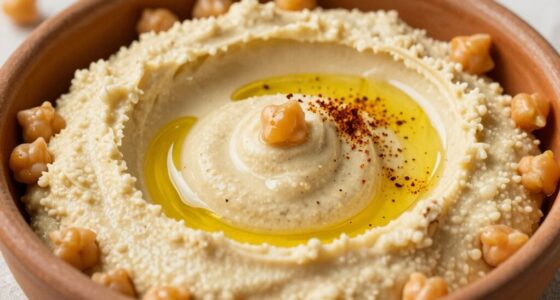 warm chickpeas make smooth hummus