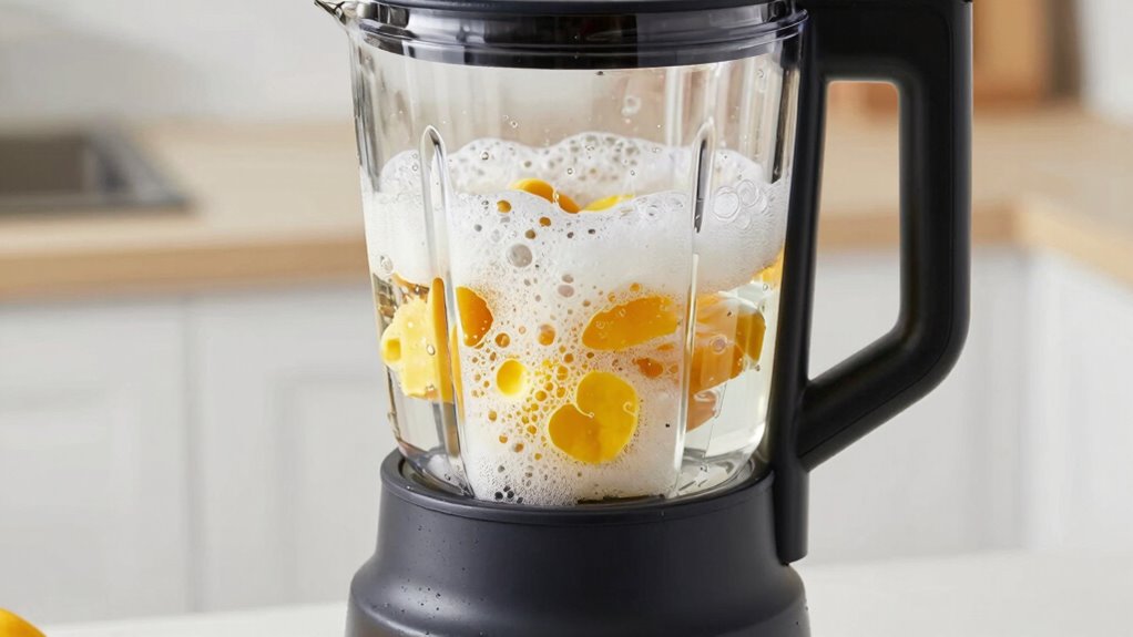 wash blender with soap