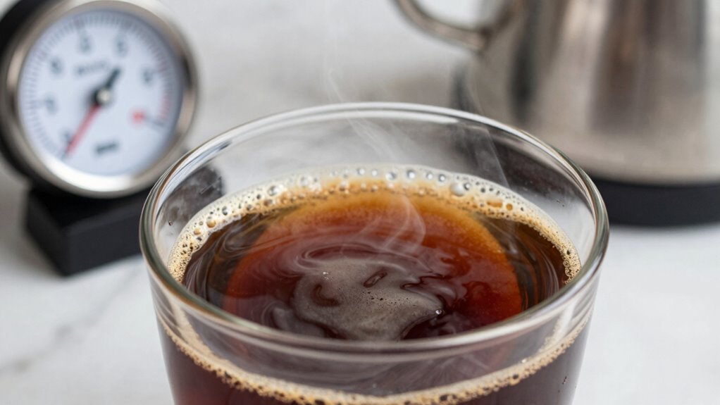 water temperature influences coffee bitterness