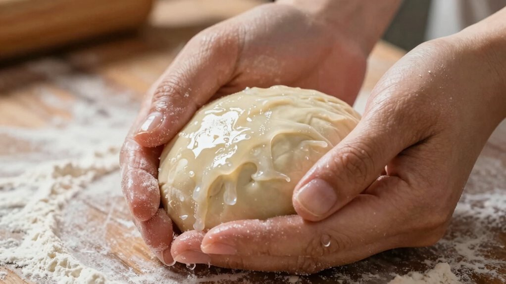 wet hands prevent sticking