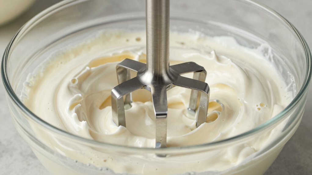 whipped cream with immersion blender
