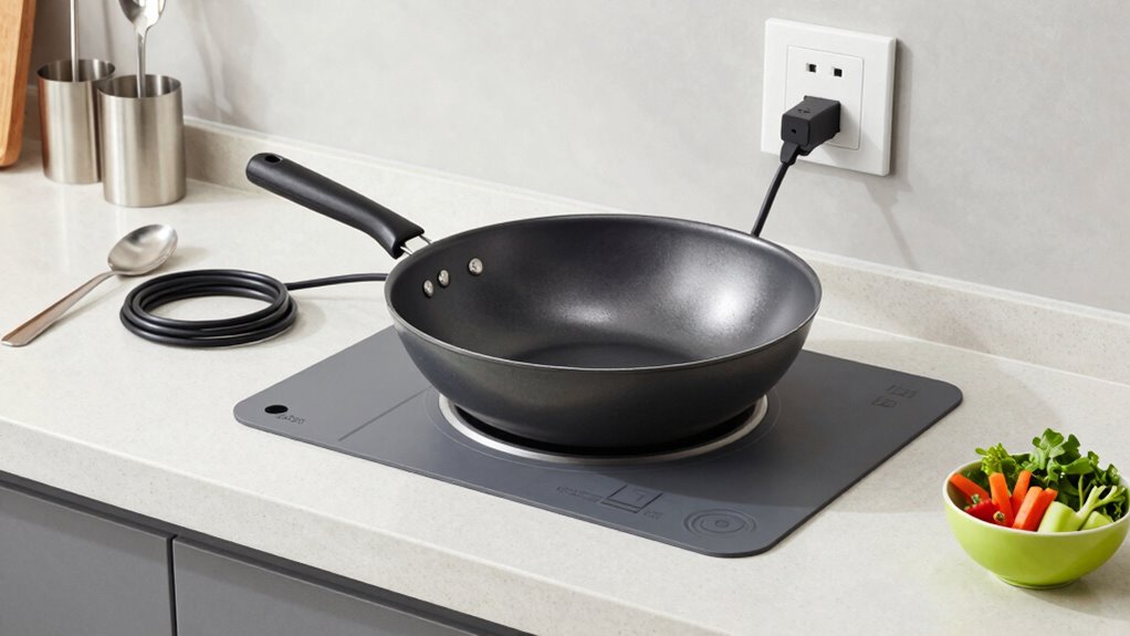 wok placement prevents overheating