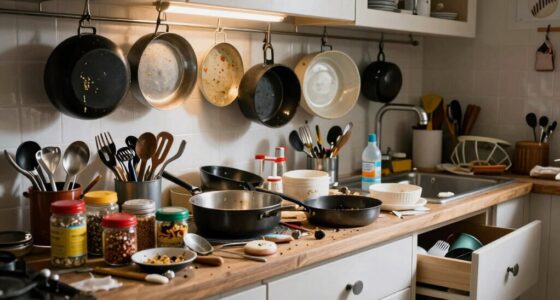 cluttered unorganized inefficient kitchens