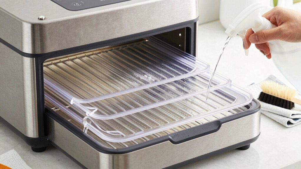 dehydrate clean maintain perform