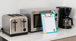 initial appliance setup checklist