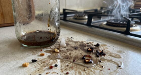 kitchen odors from residues