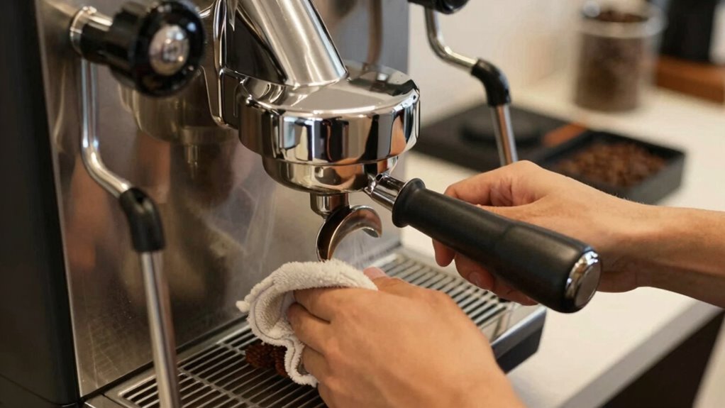 maintain clean espresso machines