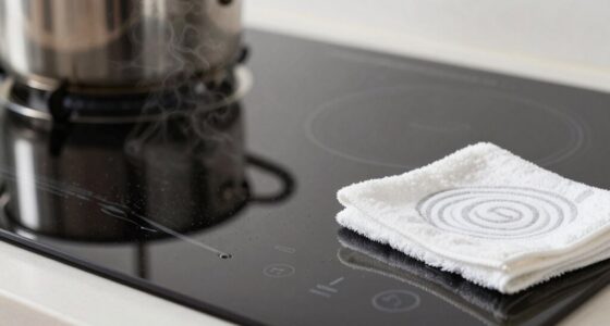 maintain clean induction cooktop