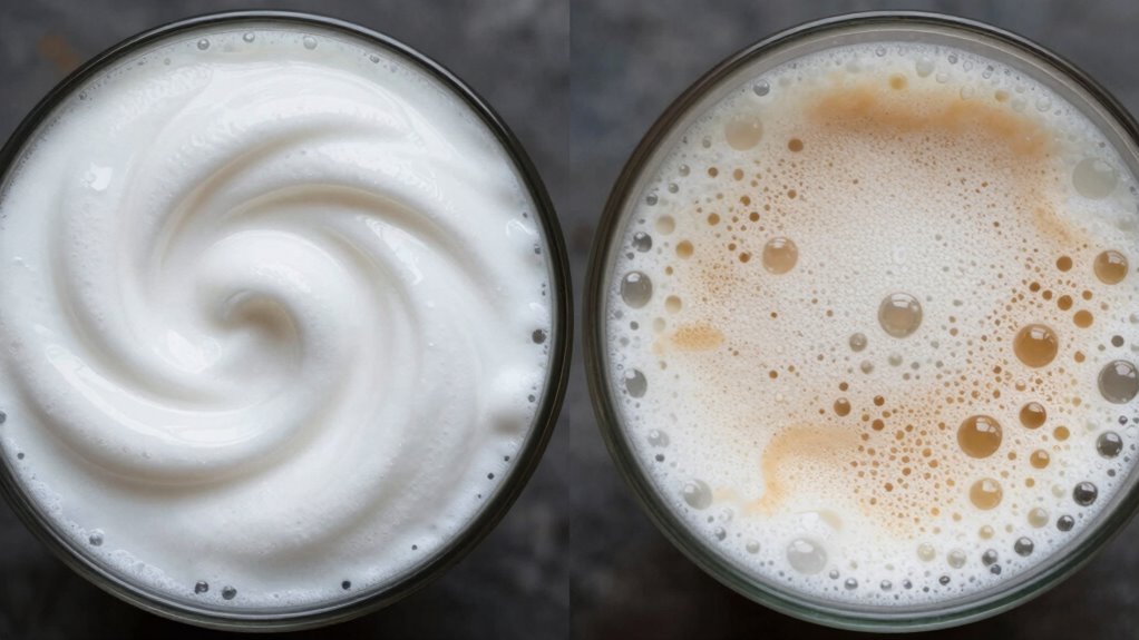 milk composition affects froth