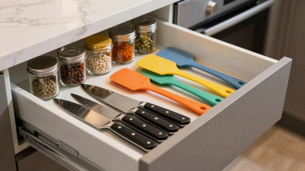 organized drawers improve cooking