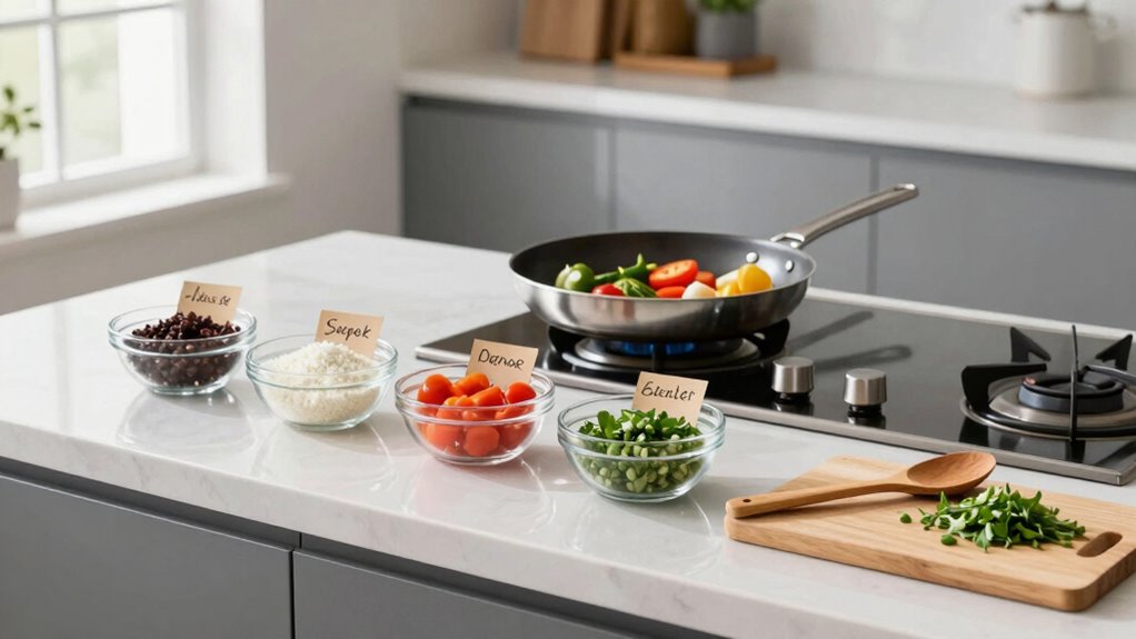 organized prep speeds cooking