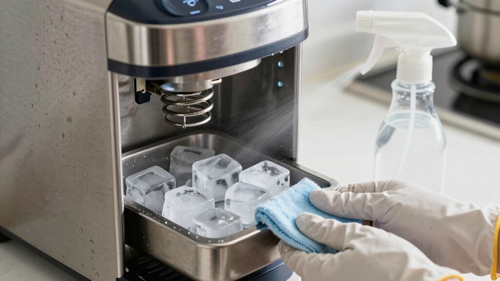 regular cleaning ensures ice quality