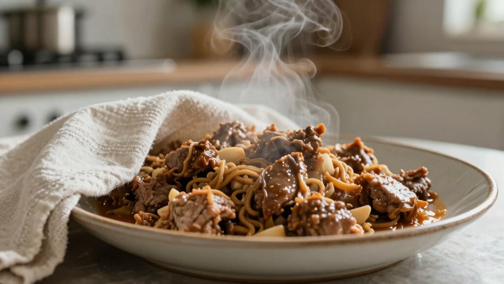 resting enhances reheated food