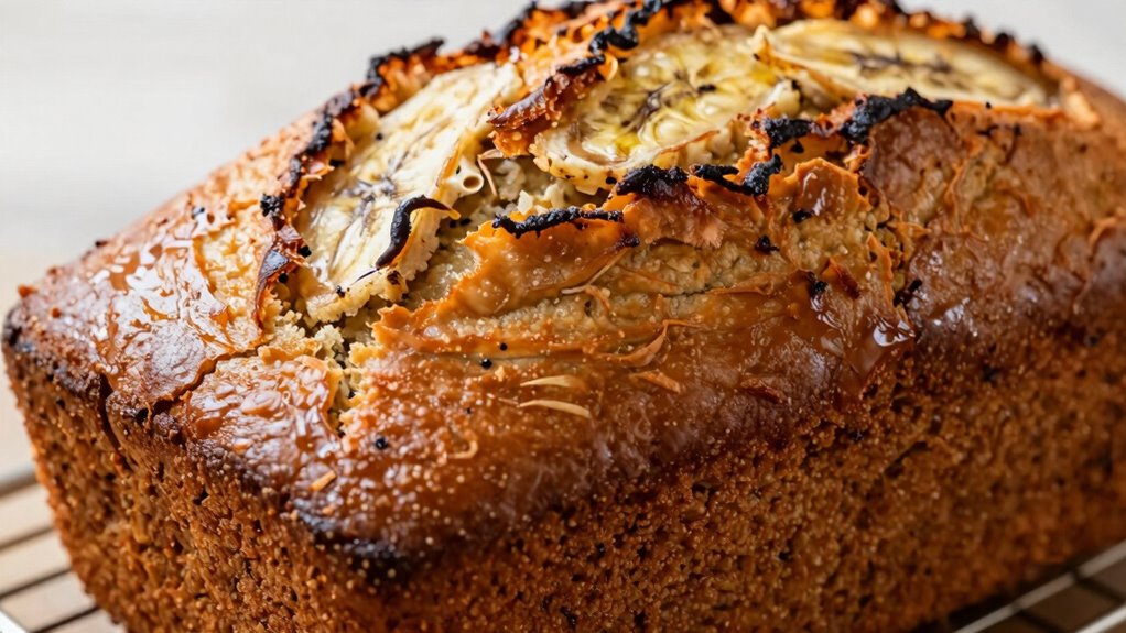 testing banana bread doneness