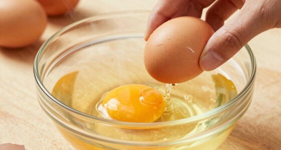 using eggs to regulate batter