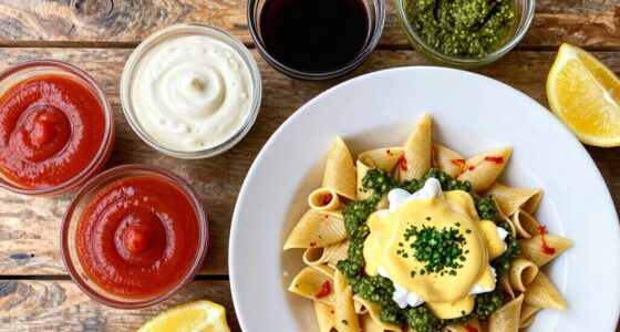 variety through sauces toppings