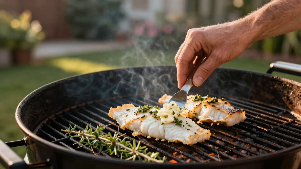 Easy Grilled Cod with Herb Butter