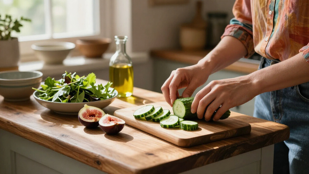 Insalata Di Cetrioli Misti E Fichi