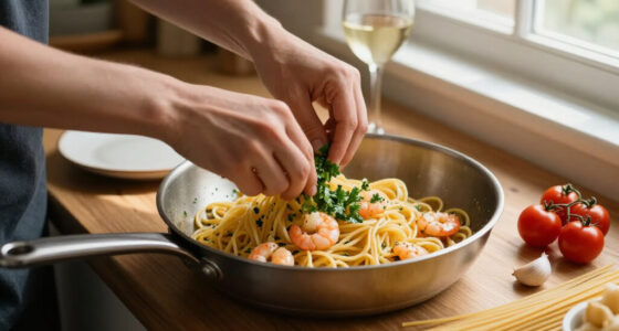 Pasta Con Scampi E «Ferfelloni»