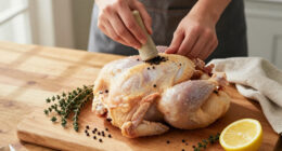This Whole Roast Chicken Au Poivre Is Dinner Party Gold