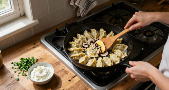 Skillet Pierogi With Mushrooms